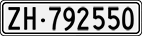 License plate of Switzerland, Cars