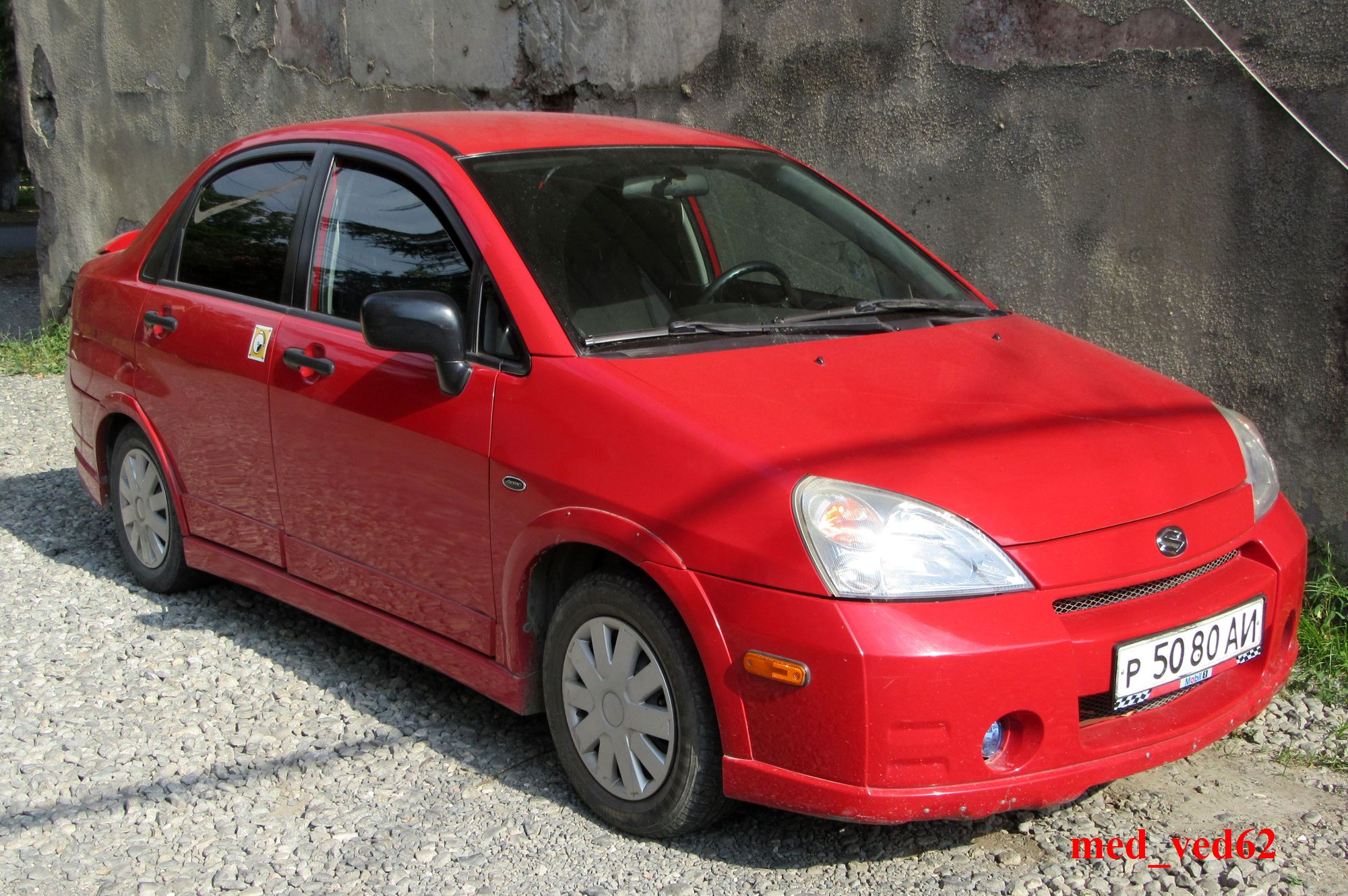 р 5080 АИ, Suzuki Aerio 1st gen Sedan (RH), 2001–2007