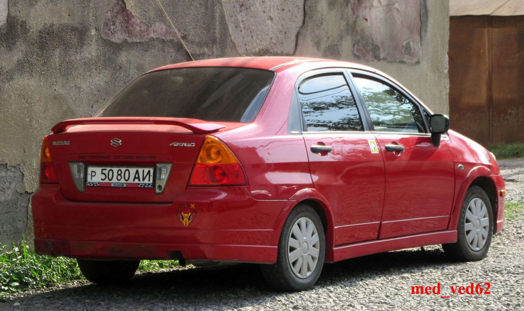 р 5080 АИ, Suzuki Aerio 1st gen Sedan (RH), 2001–2007