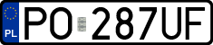 License plates of Poland, Regular car plates