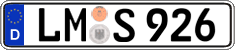German license plate, Regular plates