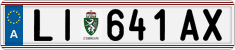 License plate of Austria, Regular plates