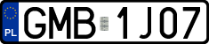 License plates of Poland, Regular car plates