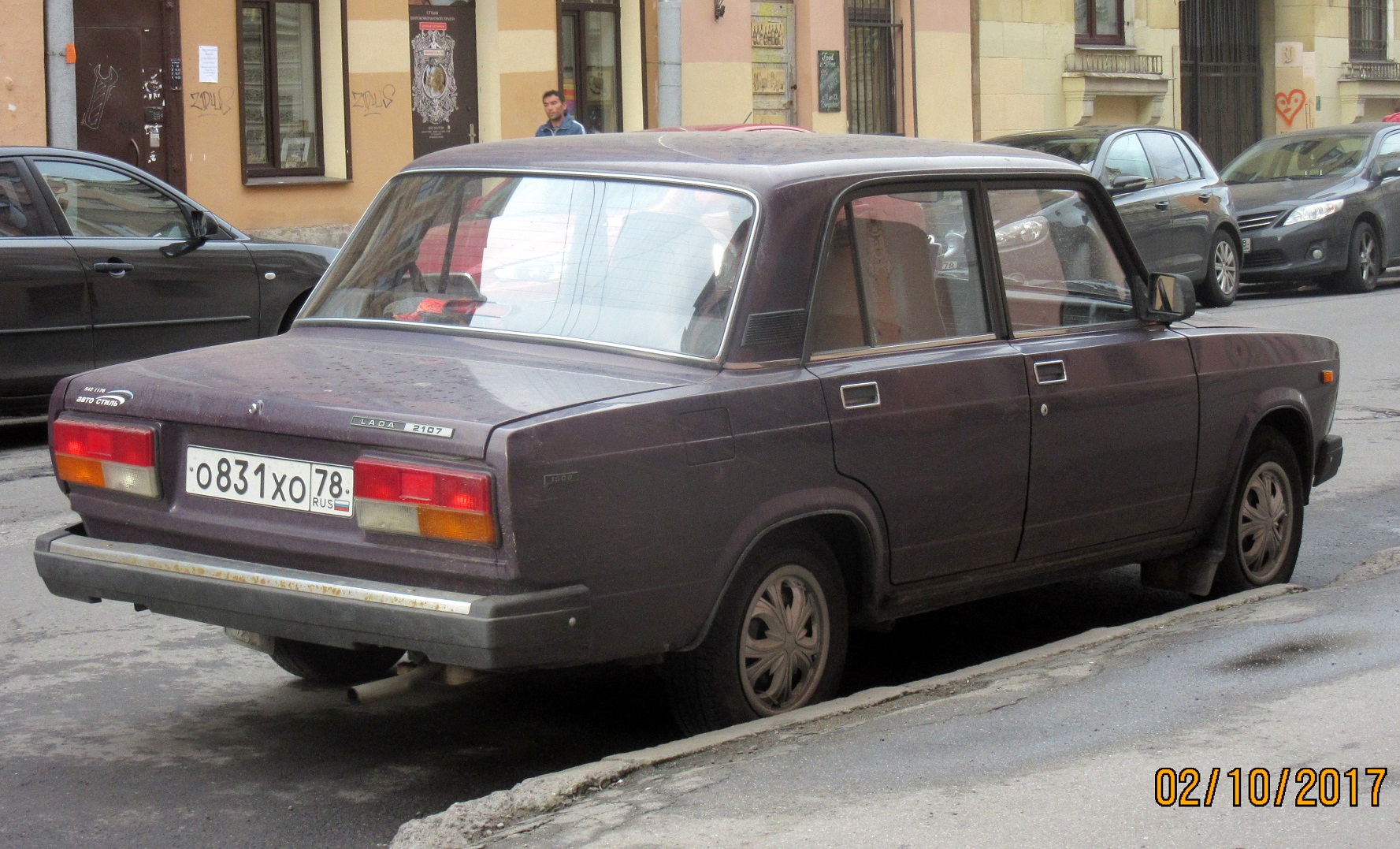 о 831 хо 78, Lada (VAZ) 2107 Жигули (Nova / Riva / Signet / 1500), 1982–2014