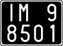 License plate of Italy, Cars (1927 year series)