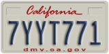 California, Passenger Car (1ABC234)