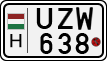 license plates of Hungary, Motorcycles (1990)