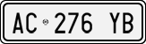 License plate of Italy, Cars (1994 year series)