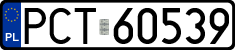 License plates of Poland, Regular car plates