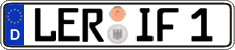 German license plate, Regular plates