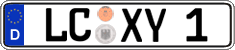 German license plate, Regular plates