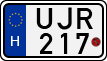 license plates of Hungary, Motorcycles (1990)