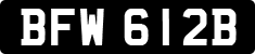 License plate of the United Kingdom, 1963 year system