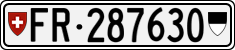 License plate of Switzerland, Cars