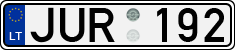 License plate of Lithuania, Cars