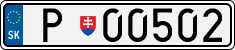 License plate of Slovakia, Police
