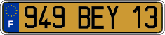 French license plate, FNI