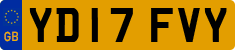 License plate of the United Kingdom, 2001 year system