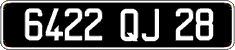 French license plate, FNI
