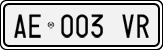 License plate of Italy, Cars (1994 year series)