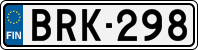 License plate of Finland, Cars