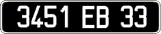 French license plate, FNI