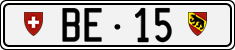 License plate of Switzerland, Cars