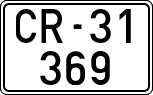 License plates of Spain, 1900 year series
