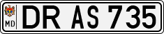 License plate of Moldova, Cars (1992)