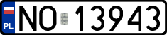 License plates of Poland, Regular car plates