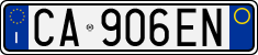 License plate of Italy, Cars (1994 year series)