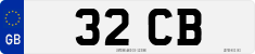 License plate of the United Kingdom, 1932 year system