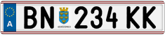 License plate of Austria, Regular plates