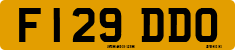 License plate of the United Kingdom, 1983 year system
