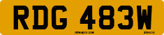 License plate of the United Kingdom, 1963 year system