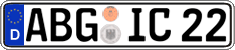 German license plate, Regular plates