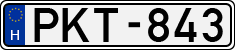 license plates of Hungary, Cars (1990)