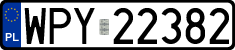 License plates of Poland, Regular car plates