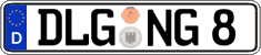 German license plate, Regular plates