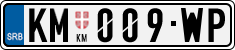 License plate of Serbia, Cars