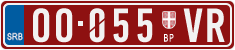 License plate of Serbia, Trailers