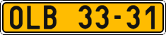 License plate of the Czech Republic, Commercial vehicles (1960)