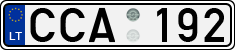 License plate of Lithuania, Cars