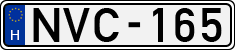 license plates of Hungary, Cars (1990)