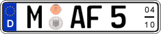 German license plate, Seasonal plates