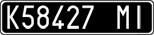 License plate of Italy, Cars (1927 year series)