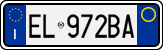 License plate of Italy, Cars (1994 year series)