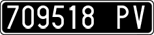 License plate of Italy, Cars (1927 year series)