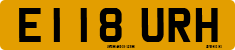 License plate of the United Kingdom, 1983 year system