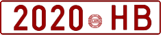 License plate Belarus, Cars (1992)